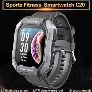 Wholesale waterproof android phone call for sale - Group buy Smart watch C20 SmartWatch Android Men Women Sports Fitness Tracker inch pixel RAM512 ROM512 mAh IP68 Custom Dial Sports Modes ATM Deep Waterproof