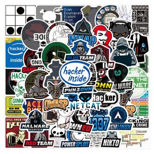 50pcs Hacker Programming Stickers programmer DIY Waterproof Laptop Phone Skateboard Fridge Guitar Luggage Car Kids Sticker Decals Toy