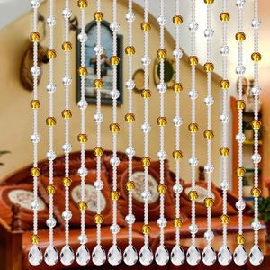 Curtain & Drapes Fashion Crystal Glass Bead Indoor Home Decoration Luxury Living Room Bedroom Window Door Wedding Backdrop DecorationCurtain