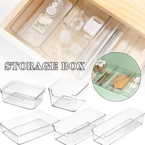 Storage Bottles & Jars Transparent Desk Drawer Organizers Acrylic Box Jewelry Makeup Organizer For Cosmetic Closet Small ThingsStorage