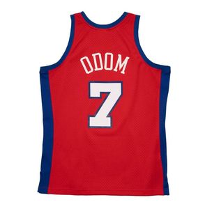 Costurado Jerseys de Basquete Lamar Odom 2000-01 Malha Hardwoods Clássico Retro Jersey Homens Mulheres Juventude S-6XL