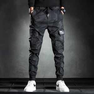 Varumärke män mode streetwear casual camouflage jogger byxor taktiska militärbyxor last för dropp 220719