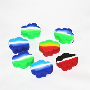 boxes Cloud Shape Silicone Container Food Grade Rubber 22ML Non-stick Jars Dabber Tool Rubber Storage Box Oil Holder Wax Containers Vaporizer