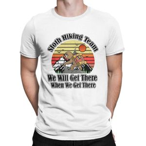 Wholesale we print shirts for sale - Group buy Men s T Shirts Sloth Hiking Team We Will Get There When Funny Pure Cotton Fashion Short Sleeve Crewneck Printed T ShirtsMen s
