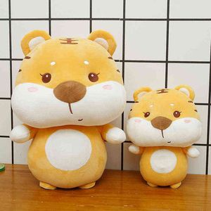 1 Pz 232635 Cm Cartoon Tiger Coccole Kawaii Tiger Cuscino Farcito Morbido Belle Bambole Per ldren Ragazze Compleanno Decor Regalo J220729