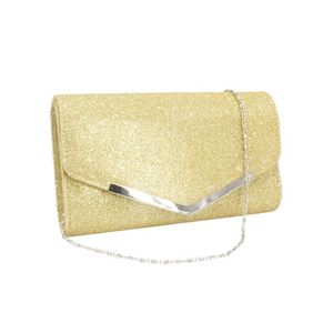 Kvällspåsar Kvinnor Clutch Bag Diamond Rhinestone Crystal Day Wallet Wedding Purse Party Bankett Luxury Silver Bagevening