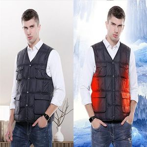 Men's Vests USB Electric Heating Vest Warm And Windproof Fashion For Ski Skating Riding Motorcycle Phin22