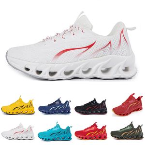 men running shoes black white fashion mens women trendy trainer sky-blue fire-red yellow breathable casual sports outdoor sneakers style #1