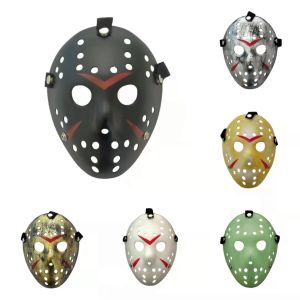 6 Estilo Full Face Masquerade Máscaras Jason Cosplay Máscara de Crânio Jason vs Sexta-feira Horror Hóquei Halloween Traje Máscara Assustadora Festival Pa2438712