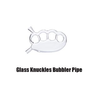 Glas Knuckles Bubbler Rör för hookahs Rökning Tillbehör Vattenglas Bongs DAB Rigs med förpackning utan låda Olje Rig WL08