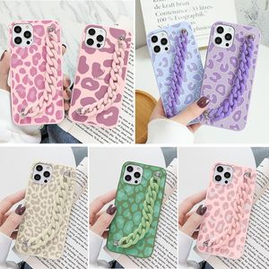 Leopard Print Cases For Xiaomi Poco X3 F3 M3 Mi 10T 11T 11 Redmi Note 9 9S 10 10S 8 8T 7 9T 11S 5 Pro Max Lite 9C NFC Chain Coque