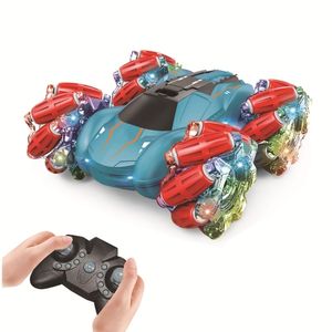 Rotação de 360 ​​graus 2 4GHz 3 7V 500mAh RC Racing Veículo Toy Stunt Car Gift for Kids Outdoor Game Rollover 220531