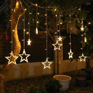 Stringhe LED Star Garland String Lights Accessori per la stanza Festa di nozze Finestra Prodotti per la casa Luci da esternoLED
