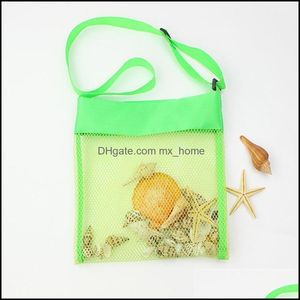 Rucksäcke 23x23cm Erstaunlicher Artikel Strand Mesh Bag Beutel Kinder Kinder Spaßspielzeug Sea Shell Storage 723 S2 Drop Deliv Mxhome Dhwgk