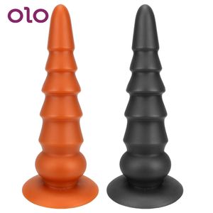 OLO Pagoda Anal Plug Butt Expansion Super Enorme Estimulação Grande Dildo Sexy Brinquedos Para Mulher Homem Vagina Masturbação