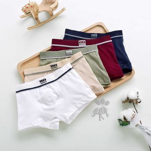 Children Panties Boys Cotton Boxer Shorts Kids Underwear For 2-16 Years 5 Pcs