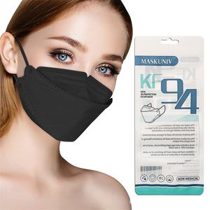 KN95 Máscara Mesma Cor Rope Rope FaceMask Orelha Colorida Cordas Adult tridimensional Máscaras descartáveis ​​em estoque