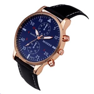 2022 Quartz Watches Men Business Mens Titta på lyxen enkel vattentät sport Populära handledsläderbandsklockor Brw armbandsur Montre de Luxe Q6