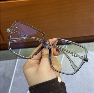 Zonnebrillen grote vierkante niet recept glazen heldere lens myopie optische frame pc zwarte bril damesaccessoires