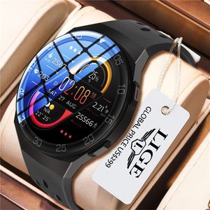 LIGE Silikonrem Digital Watch Herr Sportklockor Elektronisk LED Man Smart Watch För Herr Klocka Vattentät Bluetooth Hour 220524