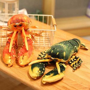 Lobster Big Size Simulation Plush Toys Stuffed Soft Pillow Lifelike Animals Sleeping Doll For Girls Kids Nice Gifts Home Decor