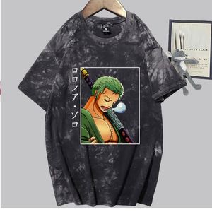 Herr t shirts män manga anime one bit roronoa zoro t shirt s unisex monterade mjuka tee skjorta kläder