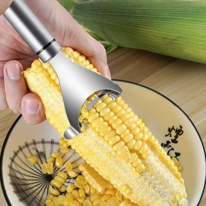 Strumento di sublimazione 1PC Pialla per mais in acciaio inossidabile Trebbiatrice Coltello per sbucciare il mais creativo Cucine domestiche Peeling di mais rapido Gadget Accessori da cucina