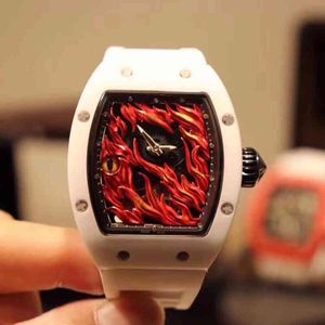 럭셔리 손목 시계 Richa Milles 비즈니스 레저 RM26-02 자동 기계식 세라믹 케이스 테이프 시계 남자 시계 시계