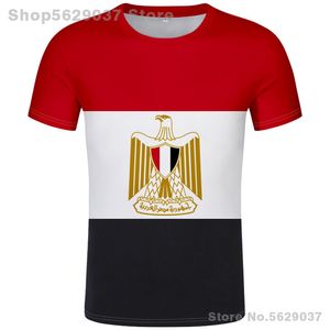 エジプトTシャツ無料カスタムSネーム番号Egy Tshirt Nation Flag EG Arabic Republic Egyptian Country Print PO Clothing220609