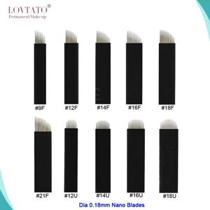Wholesale microblade blade resale online - extremely thin mm nano blades microblading needles permanent makeup eyebrow tattoo microblade d embroidery eye nanoneedles