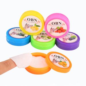 32 pads Fruit Flavour Dedicated Nail Polish Vanish Remover Wet Wipes Paper Towel Environmental Protection Unloading Towel