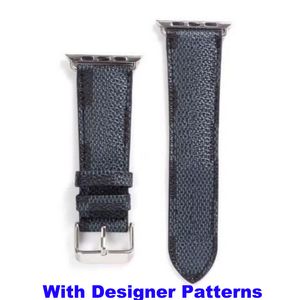 Fashion Designer G Flower Leather Straps for Apple Watch Band Series 8 7 6 5 4 3 2 40mm 44mm 38mm 42mm 41mm 45mm Bracelet iWatch Belt Grey-snake Smartwatch Strap watchband