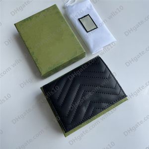 Äkta läder lyxiga designerkortshållare plånböcker Män mode små myntförföljare med Box Women Key Handväskor Väskor Interiör Slot Womens Kort plånbok