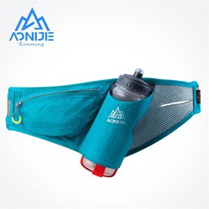 AONIJIE E849 Marathon Jogging Cycling Running Hydration Belt Waist Bag Pouch Fanny Pack Phone Holder For 600ml Water Bottle 220520