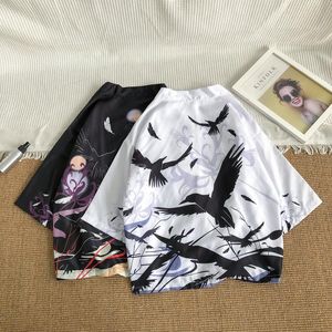 Ubranie etniczne letnia moda moda dla mężczyzn kobiety japońskie tradycyjne wydrukowane kimono yukata harajuku hip hop streetwear Cardiganet