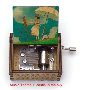 キーホルダーアニメ風は、パートナーの小さなギフトDIYの誕生日の男の子と女の子のおもちゃを送るために愛の音楽箱