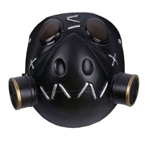 Gioco CALDO OW Roadhog maschera cosplay originale progettato Mako Rutledge nero maschera in resina morbida costume cosplay di Halloween Prop per gli uomini T200509