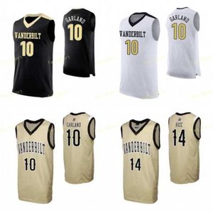 Xflsp NCAA College Vanderbilt Commodores Basketball Jersey 0 Saben Lee 1 Dylan Disu 2 Scotty Pippen Jr 3 Maxwell Evans Custom Stitched