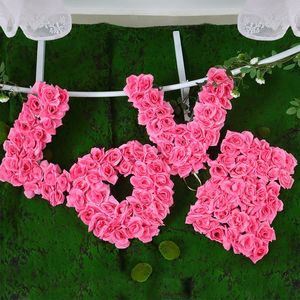 Dekorativa blommor kransar konstgjord kärlek bröllop dekoration kronblad för romantisk natt evenemang parti färg rosen petalsdekorativ
