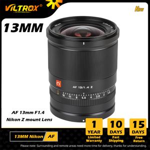 Viltrox 13 мм F1.4 Nikon Z Lines Lines Auto Focus Ультра широкоугольный объектив большой апертуру APS-C объектив для линзы Nikon Z5 Z6 объектив камеры