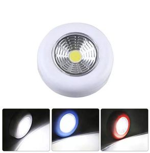COB Touch Light Round LED Under Cabinet downlight Wall Lamp Wardrobe Cupboard Closet lamps Emergency Kitchen Night Light For Home