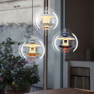 Nordic Designer Pendant Lamps Creative Decoration Model Room Study Restaurant Round Planet Shape Chandeliers FeiGuanglighting