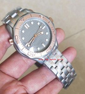 Meistverkaufte klassische Modelle 210.60.42.20.99.001 Herren-Armbanduhren, 42 mm, graues Zifferblatt, 8800-Uhrwerk, Saphir-Keramik, kein Datum, Stahl, Roségold, zweifarbig, hochwertige Herrenuhren