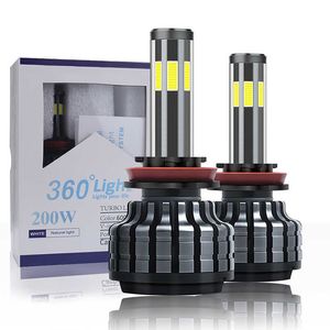 2 SZTUK H4 LED CANBUS Brak błędu 12 V H7 LED Reflektor Bulb H1 H13 H8 H9 H11 9005 HB3 9006 HB4 6000K 3000K 8000K