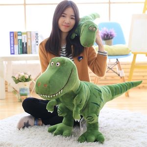 1pc 40 100cm Dinosaur Plush Toys Cartoon Tyrannosaurus Bonecos de brinquedos de pelúcia fofos para crianças Presente de aniversário de meninos 220720