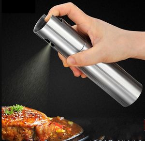 Barbecue Kitchen Tools Stainless Steel Cooking Utensils BBQ Baking Oil Spray Bottle Gravy Boats Grill BBQ Salad Vinegar Fine Mist Pump Sprayer Soy Sauce Olive Oiler