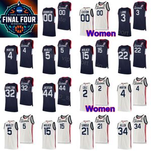 NCAA Final Four Wonds 3 Aaliyah Edwards Jersey College Uconn Serskies كرة السلة 20 Olivia Nelson-Ododa Azzi Fudd Paige Poweckers Christyn Williams Evina Westbrook