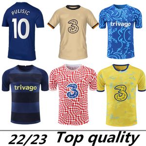 22 23 CFC Soccer Jerseys begränsad utgåva Werner Havertz Ziyech Pulisic Jorginho 2022 2023 Camiseta Kante Men Football Shirts Training Shirts Pre-Match Uniforms