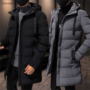 Jaqueta Men Jacket Casual Moda Casual Jaqueta da moda de algodão quente e à prova de vento de alta jaqueta de algodão com capuz 211110