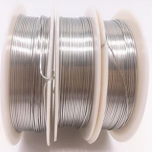 Outros acessórios de iluminação 1 pçs Fios de cobre de latão de 0,2-1,0 mm Fios de miçangas para fazer joias Cores de prataOutros